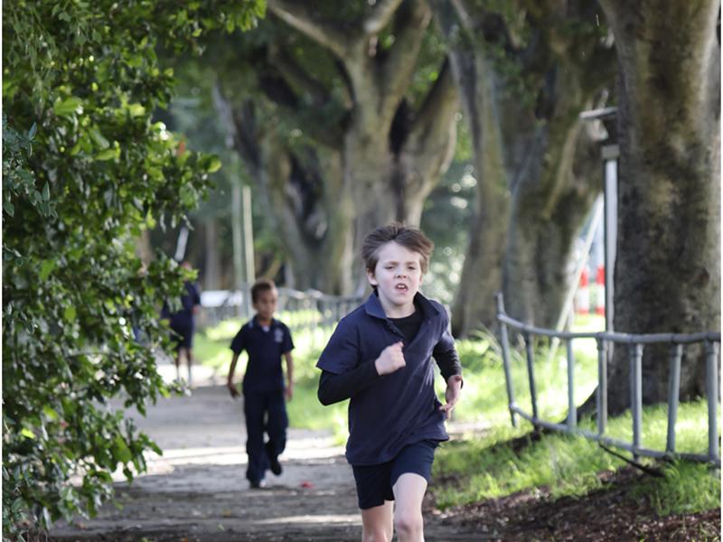 Students Cross Country Running