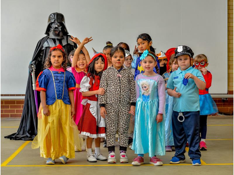 Students in Book Character Dress